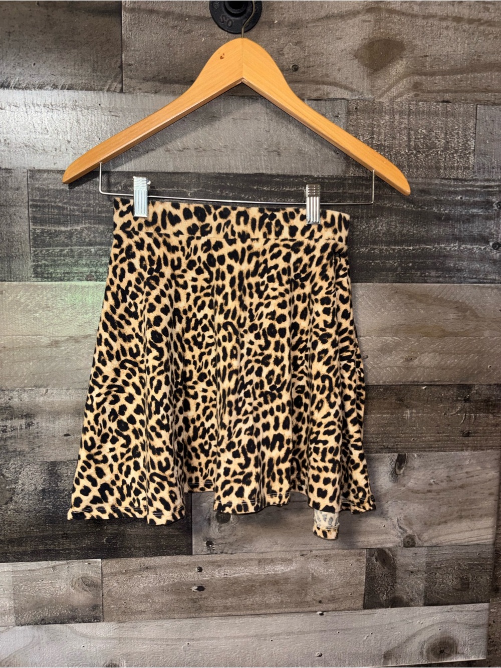 PINK Victoria's Secret Leopard Print Circle Skater Skirt - Tan & Black XS